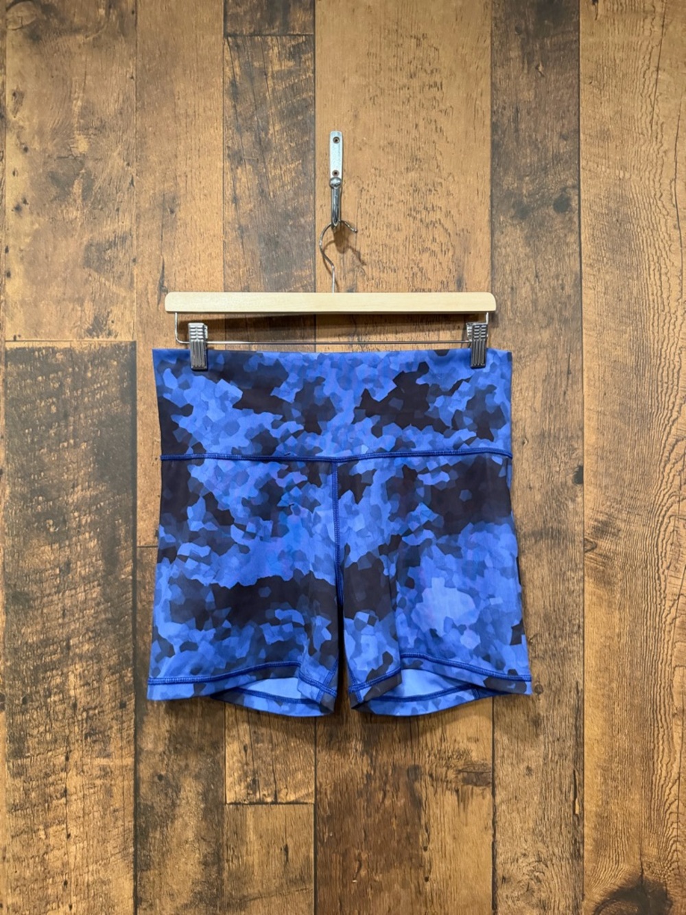 lululemon athletica Blue Camo Bike Shorts